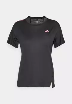 Футболка с принтом ADIZERO TEE Adidas, черный