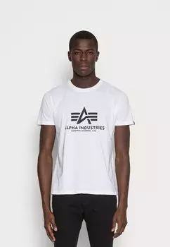 Футболка с принтом Alpha Industries, белый