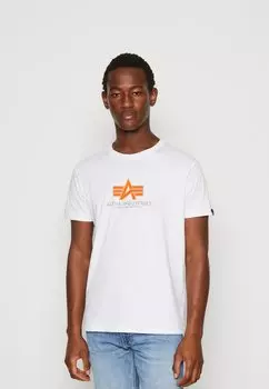 Футболка с принтом Alpha Industries, белый