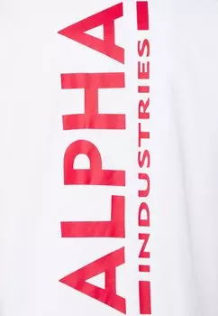 Футболка с принтом Alpha Industries, белый