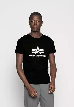 Футболка с принтом Alpha Industries, черный