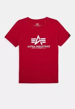 Футболка с принтом Alpha Industries, красный