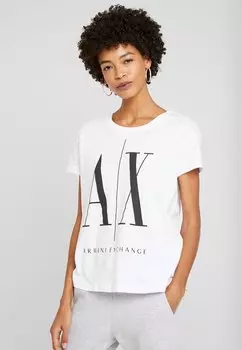 Футболка с принтом Armani Exchange