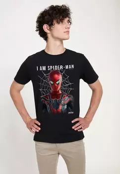 Футболка с принтом AVENGERS: INFINITY WAR I AM SPIDERMAN Marvel, черный