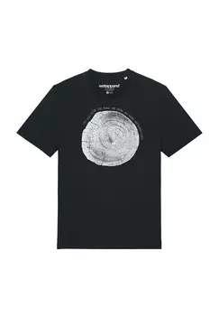 Футболка с принтом BAUMSCHEIBE watapparel, черный