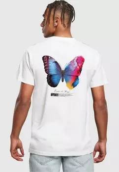 Футболка с принтом Become The Change Tee Mister Tee, белый