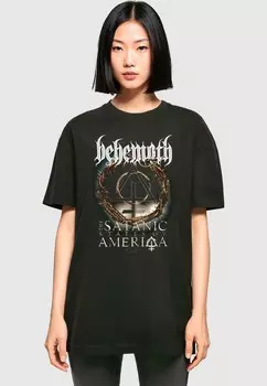 Футболка с принтом BEHEMOTH BOYFRIEND Merchcode, черный