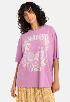 Футболка с принтом Billabong, фиолетовый