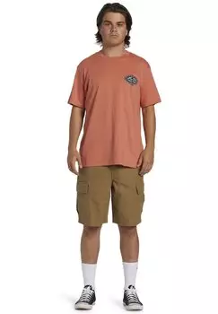Футболка с принтом Billabong, коралловый