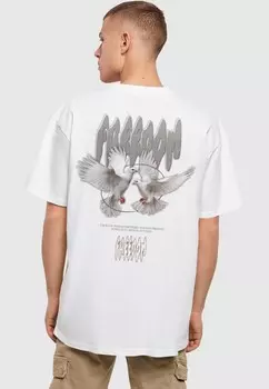 Футболка с принтом BIRDS OF PEACE Merchcode, белый