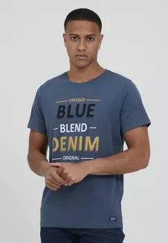 Футболка с принтом Blend, синий