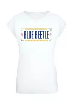 Футболка с принтом BLUE BEETLE LOGO ABSOLUTE CULT, белый