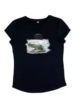 Футболка с принтом BOOK OF BOBA FETT SHIP PAINTED Henry Tiger, темно-синий