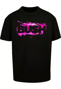 Футболка с принтом BUSH SCRIBBLE LOGO HEAVY TEE Merchcode, черный