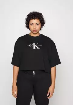 Футболка с принтом Calvin Klein, черный