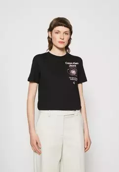 Футболка с принтом Calvin Klein Jeans