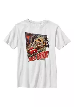 Футболка с принтом Cars-Cars 2 Trex Terror Disney, белый
