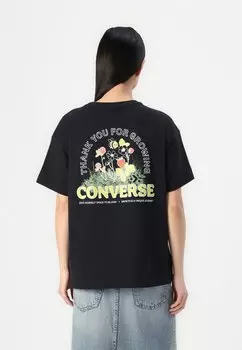 Футболка с принтом Converse, черный