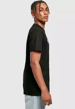 Футболка с принтом COOLEST DAD ROUND NECK Merchcode, черный