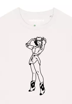 Футболка с принтом COW watapparel, белый