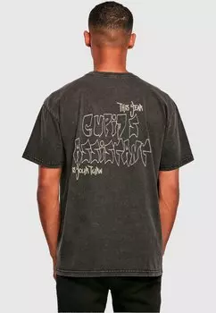 Футболка с принтом CupidS Assistant Acid Washed Heavy Oversize Merchcode, черный