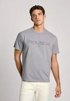 Футболка с принтом DANNY Pepe Jeans, серый