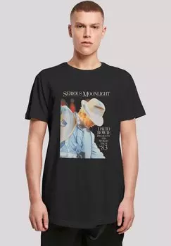 Футболка с принтом DAVID BOWIE SERIOUS MOONLIGHT F4NT4STIC, черный