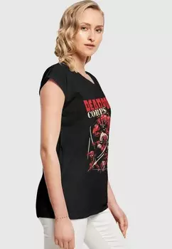 Футболка с принтом DEADPOOL FAMILY CORPS ABSOLUTE CULT, черный