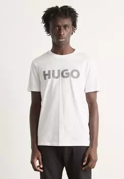 Футболка с принтом DULIVIO HUGO, белый