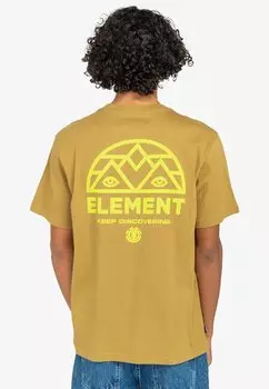 Футболка с принтом Element, бежевый