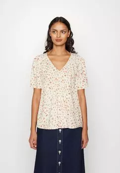Футболка с принтом Esprit, белый