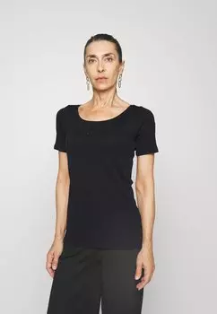 Футболка с принтом Esprit, черный