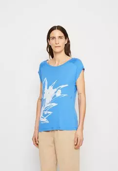Футболка с принтом Esprit, ярко-голубой