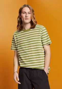 Футболка с принтом Esprit, зеленый