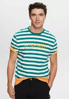 Футболка с принтом Esprit, зеленый