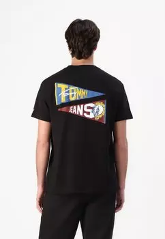Футболка с принтом FLAG TIGER TEE Tommy Jeans, черный