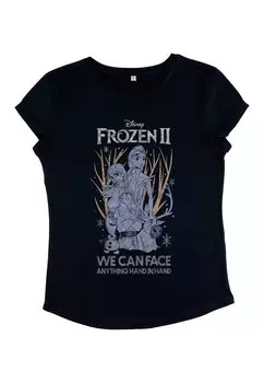 Футболка с принтом FROZEN 2 SKETCHY GROUP Henry Tiger, темно-синий