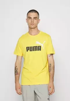 Футболка с принтом ФУТБОЛКА С ЛОГОТИПОМ Puma, жёлтый шипящий