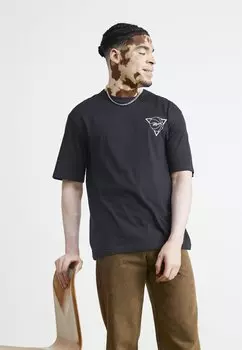 футболка с принтом ФУТБОЛКА SEASONAL GRAPHIC TEE Reebok, черная