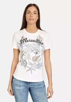 Футболка с принтом Gerry Weber, молочный