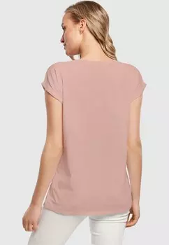 Футболка с принтом GOOD THINGS TAKE TIME Merchcode, цвет Rose Gold-Coloured