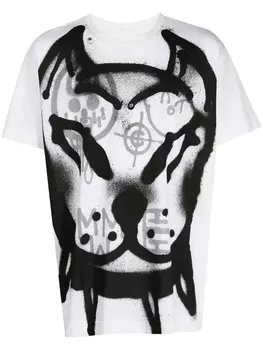 Футболка с принтом граффити Givenchy, белый