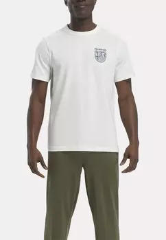 Футболка с принтом ГРАФИКА Reebok, мел