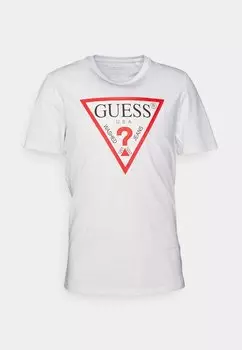 Футболка с принтом Guess, белый