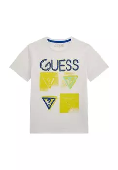 Футболка с принтом Guess, белый