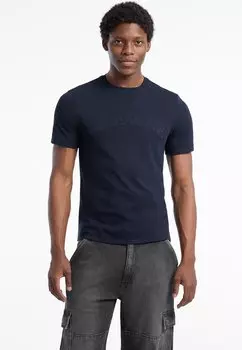 Футболка с принтом Guess Jeans, синий