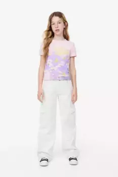 Футболка с принтом H&M, розовый