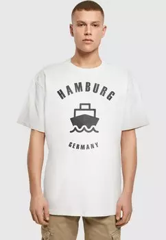 Футболка с принтом HAMBURG HEAVY Merchcode, цвет white