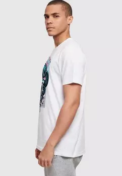 Футболка с принтом HARRY POTTER NEON BASILISK BASIC ROUND NECK ABSOLUTE CULT, белый
