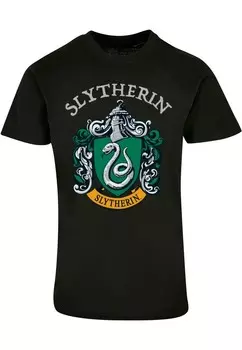 Футболка с принтом HARRY POTTER SLYTHERIN CREST ABSOLUTE CULT, черный